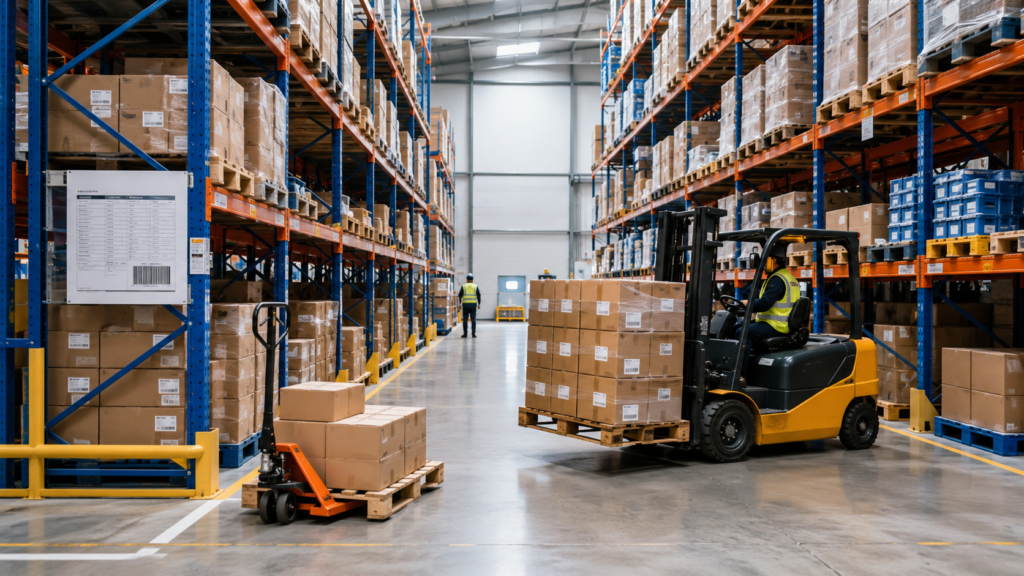 Organización de almacén profesional para mejorar espacio stock y logística